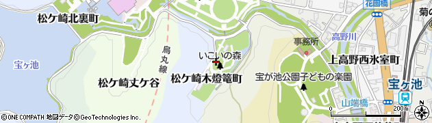 京都府京都市左京区松ケ崎木燈篭町周辺の地図