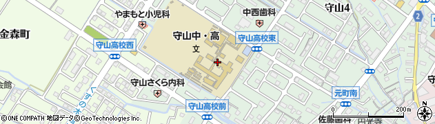 滋賀県立守山高等学校周辺の地図