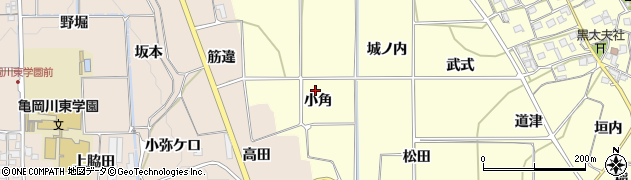 京都府亀岡市千歳町千歳（小角）周辺の地図