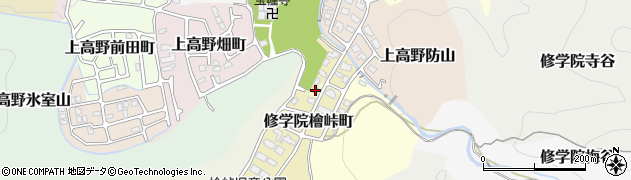 京都府京都市左京区修学院守禅庵14周辺の地図