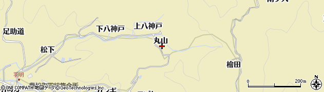 愛知県豊田市豊松町（丸山）周辺の地図