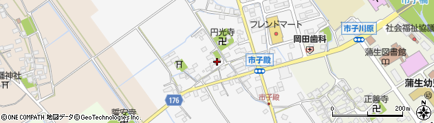 滋賀県東近江市市子殿町447周辺の地図