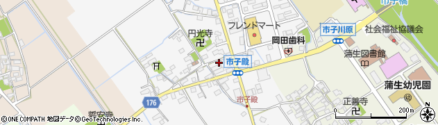 滋賀県東近江市市子殿町311周辺の地図