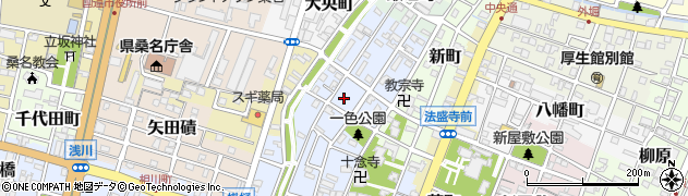 三重県桑名市一色町周辺の地図
