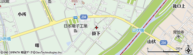 愛知県豊明市沓掛町（掛下）周辺の地図