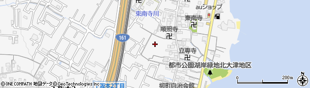 滋賀県大津市下阪本周辺の地図