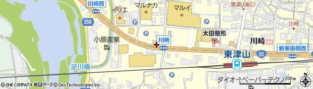 讃岐うどん むらさき 津山東店周辺の地図