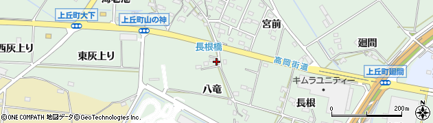 愛知県豊田市上丘町八竜26周辺の地図