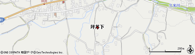 岡山県津山市坪井下周辺の地図