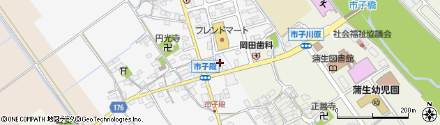 滋賀県東近江市市子殿町249周辺の地図