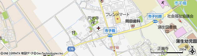 滋賀県東近江市市子殿町640周辺の地図