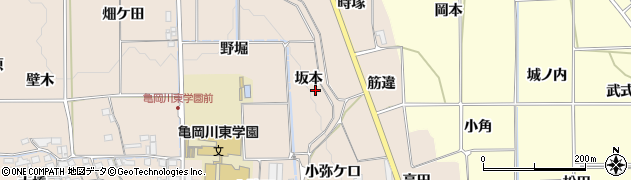 京都府亀岡市馬路町坂本周辺の地図