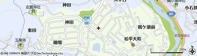 愛知県豊田市巴町カキタ周辺の地図
