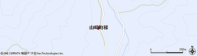兵庫県宍粟市山崎町梯周辺の地図