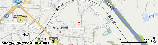 岡山県津山市河辺周辺の地図