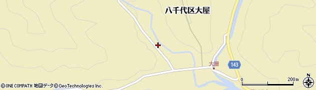 兵庫県多可郡多可町八千代区大屋561周辺の地図