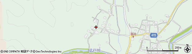 岡山県津山市福井1750周辺の地図