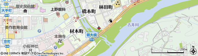 岡山県津山市橋本町32周辺の地図