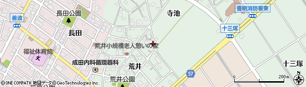 愛知県豊明市沓掛町荒井周辺の地図