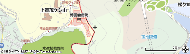 京都府京都市左京区松ケ崎大谷周辺の地図