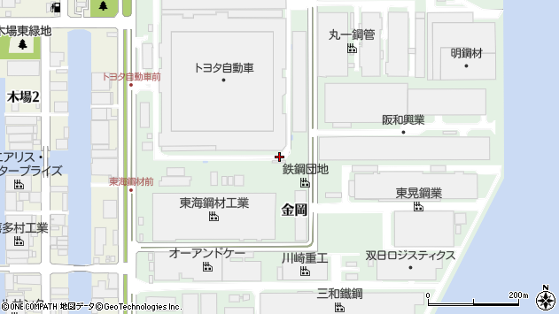 〒490-1445 愛知県海部郡飛島村金岡の地図