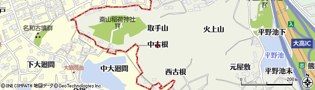 愛知県名古屋市緑区大高町（中古根）周辺の地図