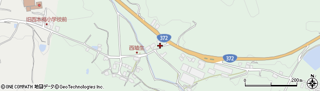 京都府南丹市園部町埴生（赤尾）周辺の地図