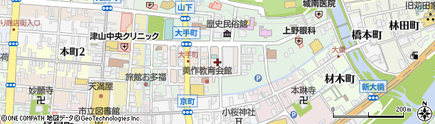 岡山県津山市大手町2周辺の地図