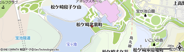 京都府京都市左京区松ケ崎北裏町周辺の地図