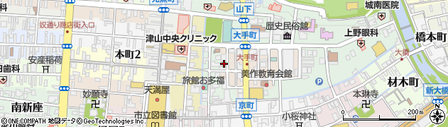 岡山県津山市大手町8周辺の地図