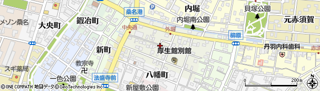 三重県桑名市外堀周辺の地図