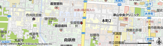 平和タクシー津山株式会社周辺の地図