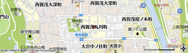 京都府京都市北区西賀茂丸川町周辺の地図