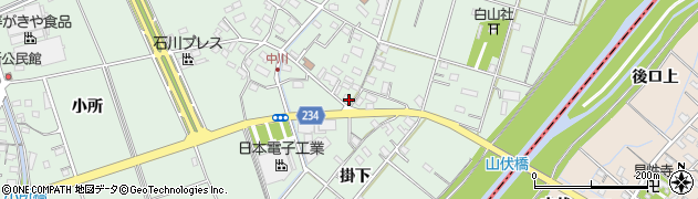 愛知県豊明市沓掛町中川210周辺の地図