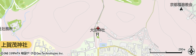 京都府京都市北区上賀茂本山104周辺の地図