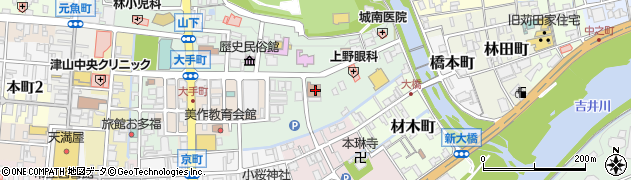 津山公共職業安定所　庶務課周辺の地図