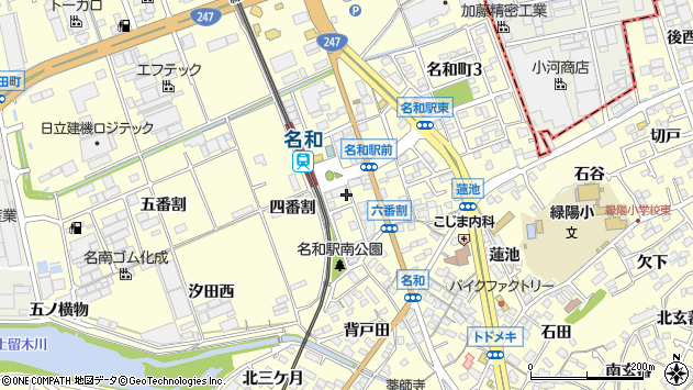 〒476-0002 愛知県東海市名和町の地図