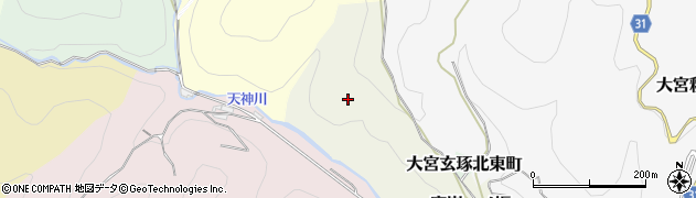 京都府京都市北区鷹峯一ノ坂周辺の地図