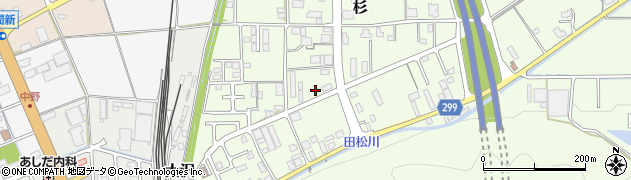 兵庫県丹波篠山市杉周辺の地図
