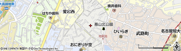 愛知県名古屋市緑区有松幕山周辺の地図