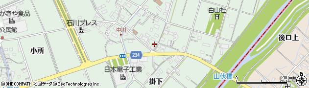 愛知県豊明市沓掛町中川214周辺の地図