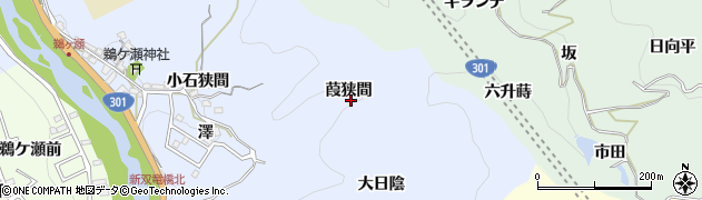 愛知県豊田市鵜ケ瀬町葭狭間周辺の地図