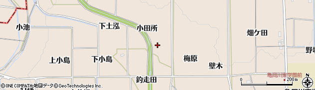 京都府亀岡市馬路町小田所周辺の地図