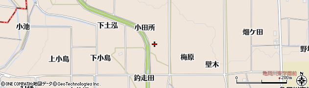 京都府亀岡市馬路町（小田所）周辺の地図