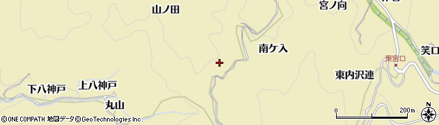 愛知県豊田市坂上町（山ノ田）周辺の地図