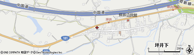 岡山県津山市坪井下1727周辺の地図