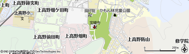 宝幢寺周辺の地図