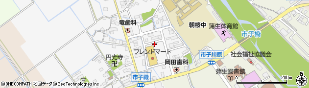 滋賀県東近江市市子殿町周辺の地図
