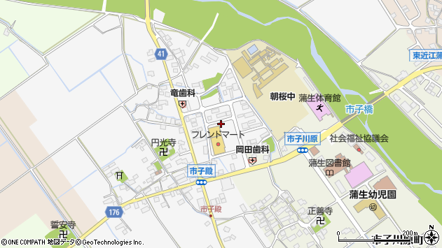 〒529-1537 滋賀県東近江市市子殿町の地図