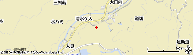 愛知県豊田市豊松町久古畑周辺の地図
